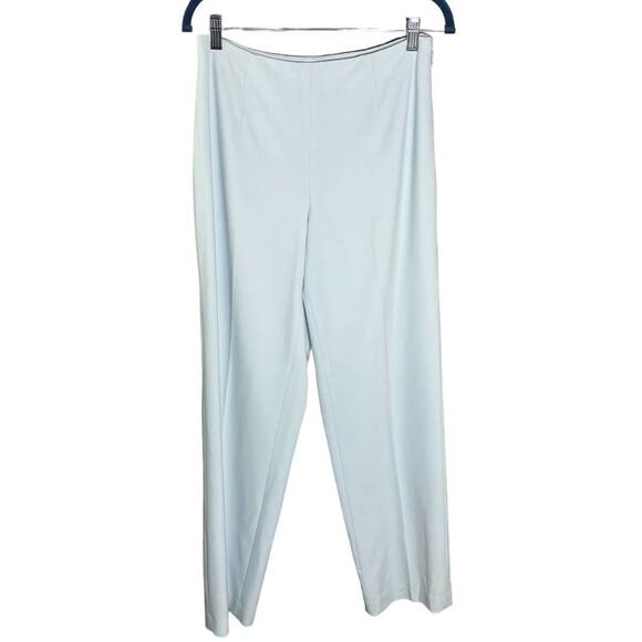 Talbots Womens Pants Stretch Straight Leg Side Zip Baby Light Blue Size 6 - Picture 1 of 9